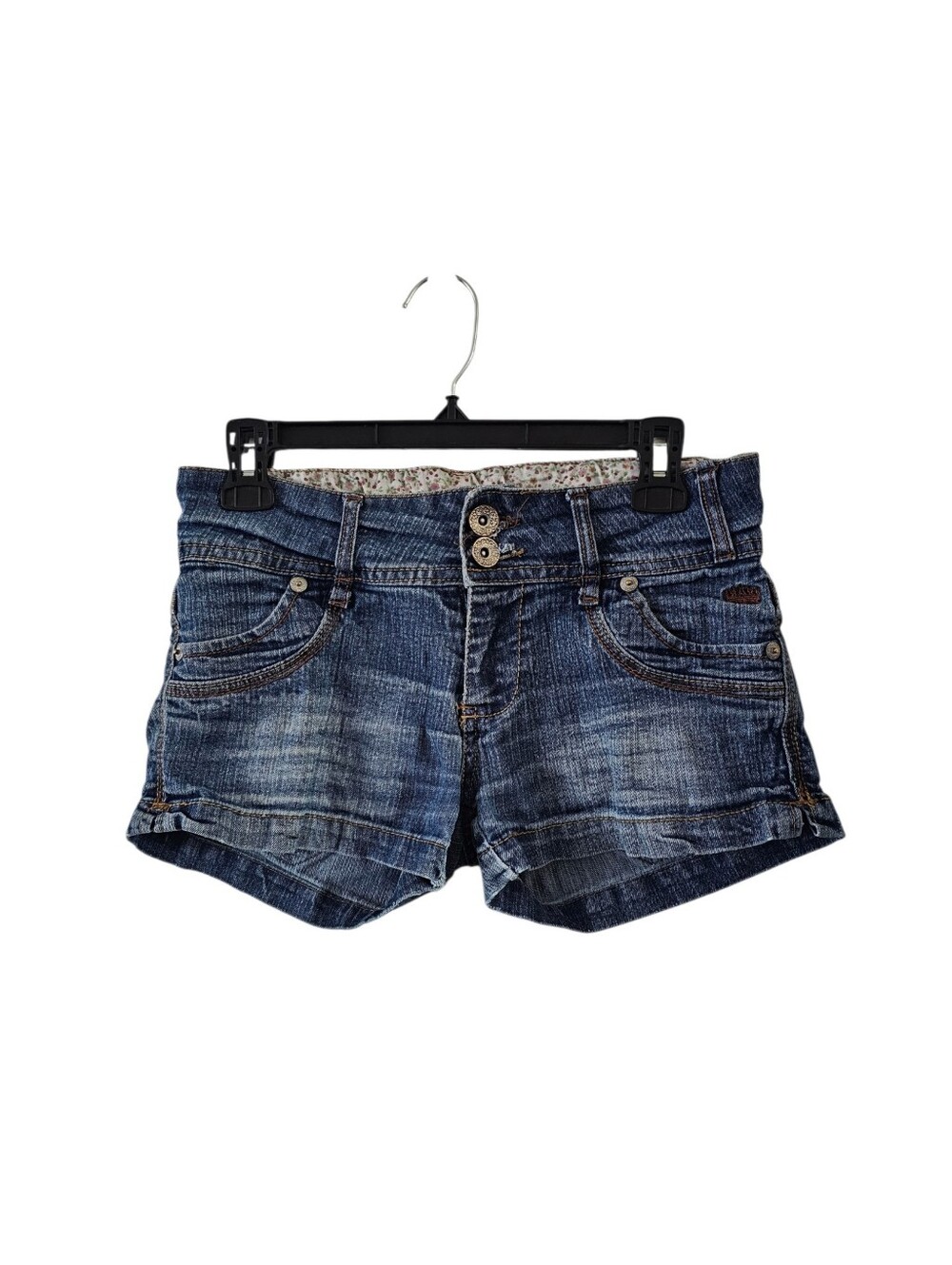 OTB Vintage Y2k Jean Shorts Size 7/8 Low Rise Broken In Denim